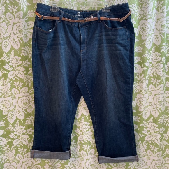 🏝️Big $10 Sale!🏝️Liz Claiborne Stretch Crop Jeans with Pocket Detail - Picture 3 of 8